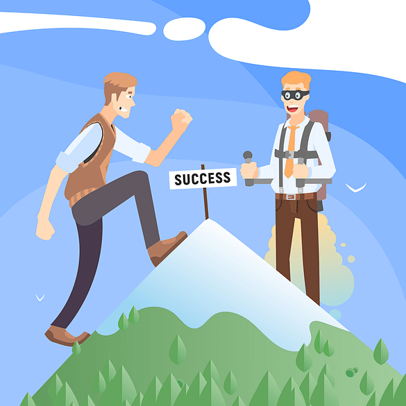 two-men-on-top-of-the-mountains-summit-for-business-success